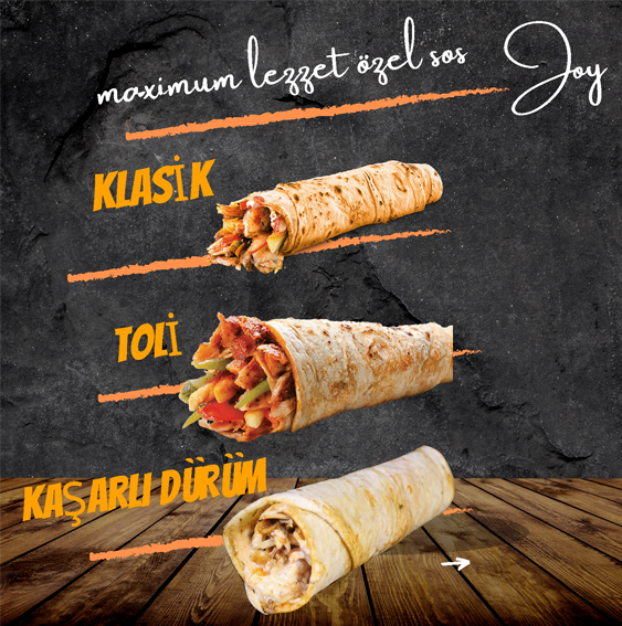 JOY DÖNER KLASİK, TOLİ VE KAŞARLI TANITIM AFİŞİ